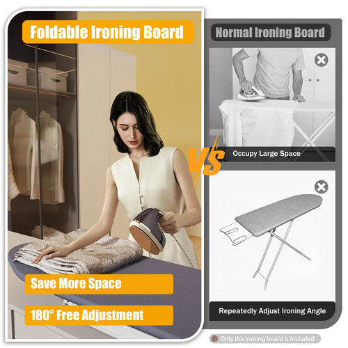 80cm Modern Retractable Ironing Board MDF Steel Durable Modern Hotel and Home UK