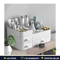 Large 3-Drawer Makeup Organiser White Cosmetic Storage Box Vanity 34.8x22.5cm UK