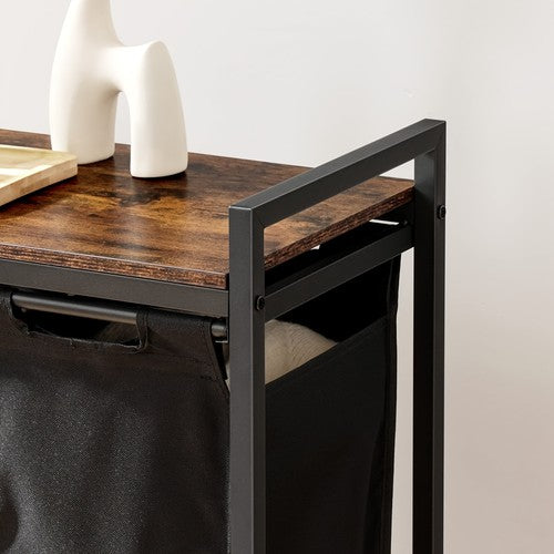 Laundry Basket Storage Cart with 4 Removable Oxford Bags Wheels Rolling Trolley