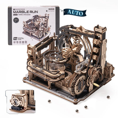 Robotime Rokr Electric Marble Run Wood Fantasy Toy Model LGC01 LGA01 Kids Gift