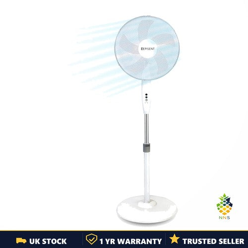 16in Pedestal Fan Oscillating 3-Speed Adjustable Height Tilt Head Standing UK