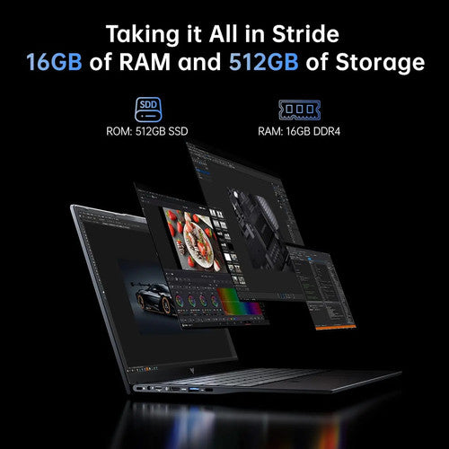 KAMRUI 15.6" Gaming Laptop Ryzen 3 4300U 16GB 512GB SSD Win 11 IPS Backlit UK
