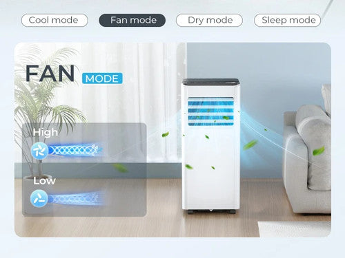 EUHOMY 9000BTU Portable Air Conditioner 4in1 Dehumidifying Cooling Ventilating