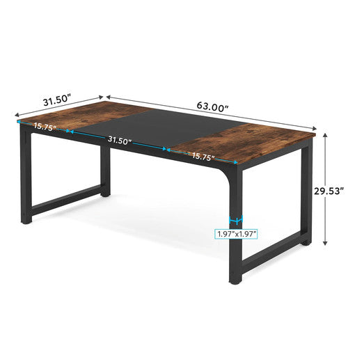 Tribesigns HOGA-U0149 Large Office Desk Computer Study Table Sturdy Wood UK