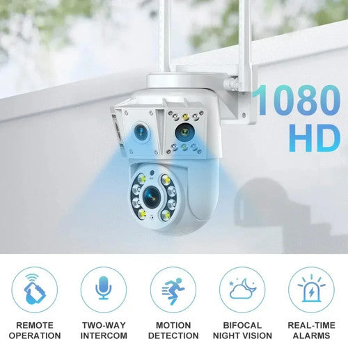 NNS Dual-eye Camera Wi-Fi Full-color Night Vision CCTV High Definition Security