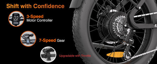 Bodywel F20 Electric Dirt Bike 20" 250W Mountain E Bike 48V 13Ah Long Range UK