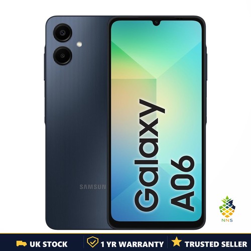 Samsung Galaxy A06 64GB 4GB Black Unlocked SIM-Free Smartphone Dual SIM UK