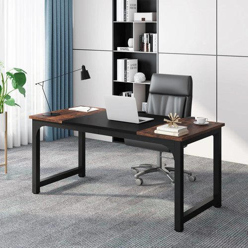 Tribesigns HOGA-U0149 Large Office Desk Computer Study Table Sturdy Wood UK
