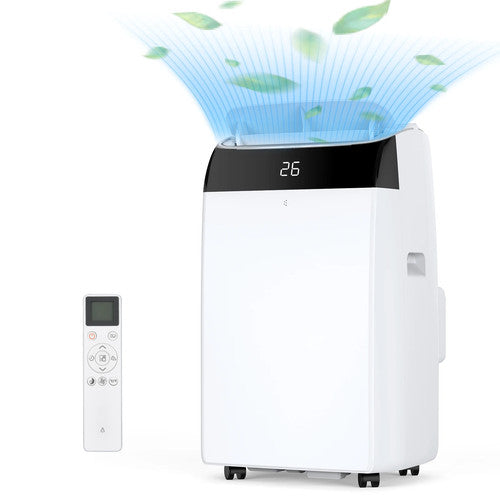 HiMISS Portable Air Conditioner 12000BTU 4in1 Cooling Dehumidifier Fan AC UK