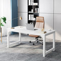 Tribesigns HOGA-U0149 Large Office Desk Computer Study Table Sturdy Wood UK - White