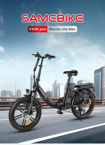 SAMEBIKE CY20PRO 26inch Folding E Bike 36V 15.6Ah Long Range City Cruiser UK
