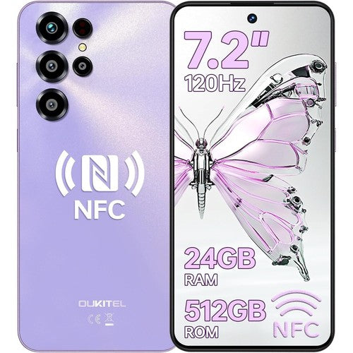Oukitel C68 Smartphone 7.2in 120Hz 24GB 512GB 6000mAh 8MP NFC GPS Fingerprint