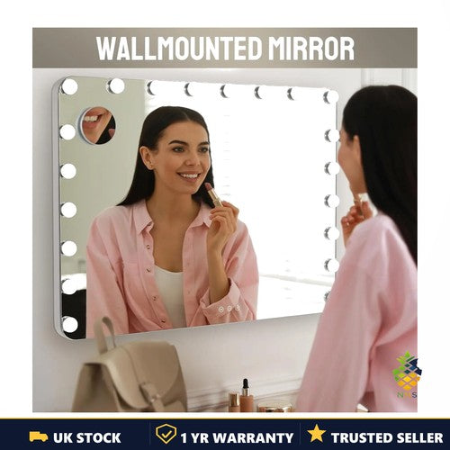 AuAg Hollywood Makeup Mirror Vanity Light Metal Modern Style UK Self-Contained