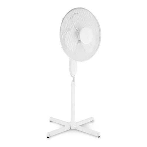 Premium 16" Pedestal Fan White Oscillating 3 Speed Quiet Adjustable Standing UK