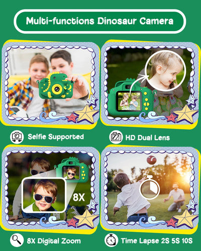 DIAMOOKY X9 2inch Kids Digital Camera 20MP 1080P Toy Camera Rubber Unisex Gift