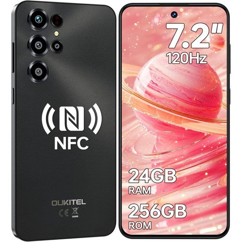 Oukitel C68 Smartphone 7.2in 120Hz 24GB 256GB 6000mAh 8MP Fingerprint NFC