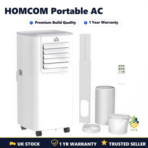 HOMCOM 5000BTU Portable Air Conditioner Dehumidifier 4 Modes LED Display Timer