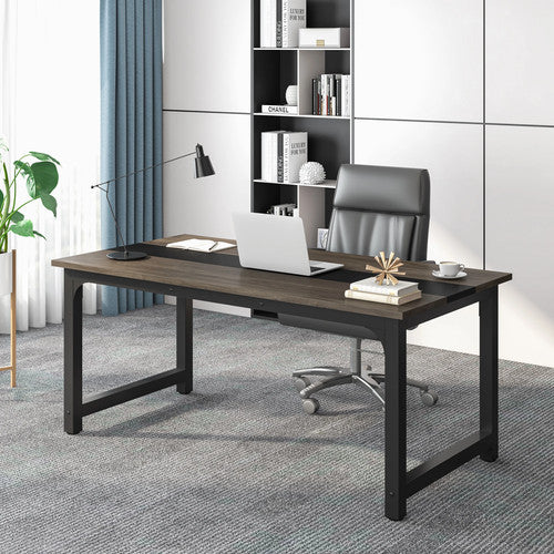 Tribesigns HOGA-U0149 Large Office Desk Computer Study Table Sturdy Wood UK