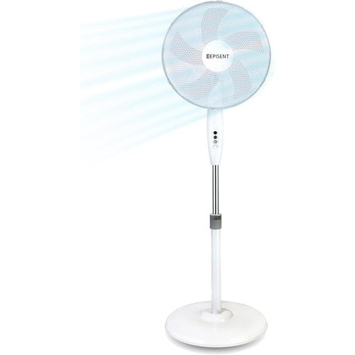 16in Pedestal Fan Oscillating 3-Speed Adjustable Height Tilt Head Standing UK