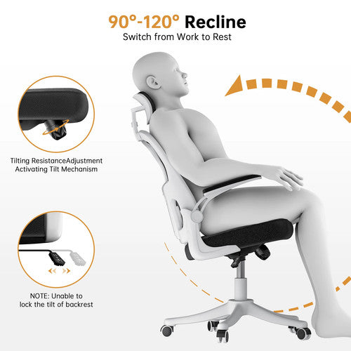 GartistGO Office Desk Chair High Back Ergonomic Computer Chair Black Pink Gray