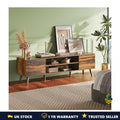 TV Unit 160cm TV Stand Cabinet Storage Wooden Rustic Industrial Farmhouse Unit U