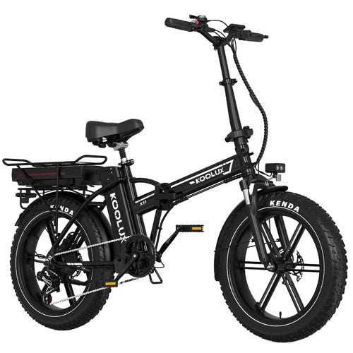 KOOLUX X11S Folding Electric Bike 20" Fat Tire Dual Battery 48V Long Range 250W