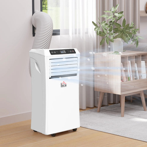 HOMCOM Mobile Air Conditioner 10000 BTU Portable White Powerful Cooler AC UK