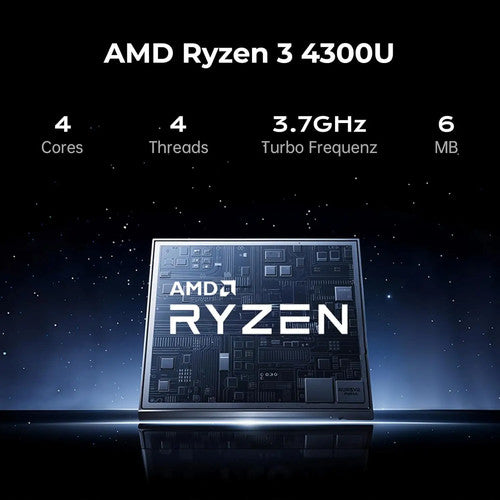 KAMRUI 15.6" Gaming Laptop Ryzen 3 4300U 16GB 512GB SSD Win 11 IPS Backlit UK
