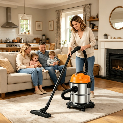 Wet & Dry Vacuum Cleaner 25L 2050W Heavy Duty Commercial Workshop Garage Vac UK