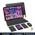 NNS 13.4in Android Tablet 24GB 256GB 120Hz 10000mAh + Keyboard Pen Gaming UK