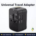 NNS Universal Travel Adapter EU/UK/US/AU Plug Converter USB Charger