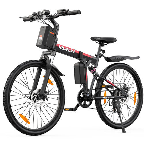 VARUN M26-3 PRO Electric Bike 250W 48V 7.8Ah 26in Fat Tyre Folding E-MTB LCD