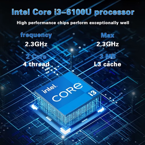 Intel Core i3-6100U Laptop 15.6" FHD IPS 16GB Fingerprint Backlit Linux UK