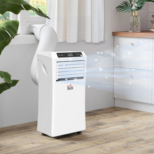 HOMCOM Mobile Air Conditioner 10000 BTU Portable White Powerful Cooler AC UK