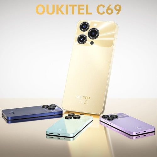 OUKITEL C69 SE Smartphone 7.2" 120Hz 64MP 16GB+128GB 6000mAh Android 15 4G