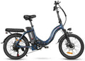 SAMEBIKE CY20 Foldable Electric Bicycle 250W 36V 20 Inch Tires 7 Speed UK - Deep Blue