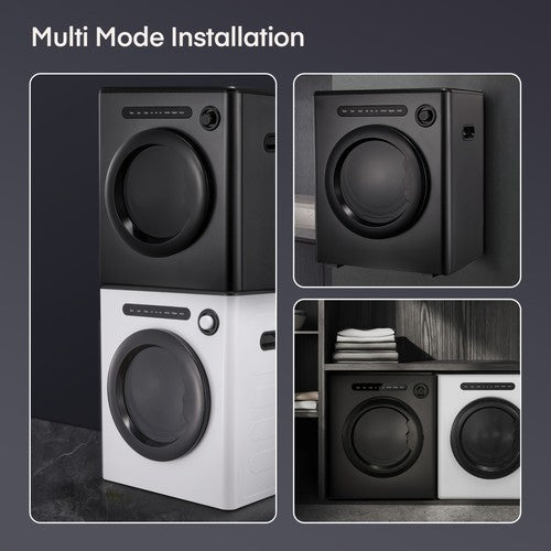 4KG Vented Tumble Dryer 1200W Compact 6 Auto Modes Stackable Home Flat Dorm UK