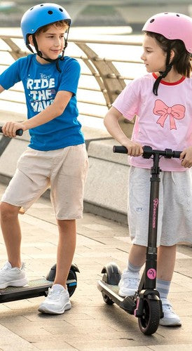EVERCROSS EV06C Pink Kids Electric Scooter Ages 6-12 Foldable LED 15km/h 6.5in