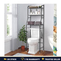 3-Tier Over-Toilet Storage Unit Bathroom Shelf Organiser Space-Saving Stand UK