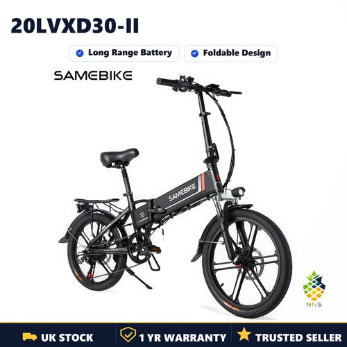 Samebike 20LVXD30-II 48V 10AH Electric Bike Folding E-Bike 250W Urban Long Range