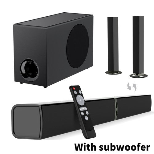 Soundbar with Subwoofer 60W/120W Wireless 5.0 ARC OPT AUX Home Theater UK