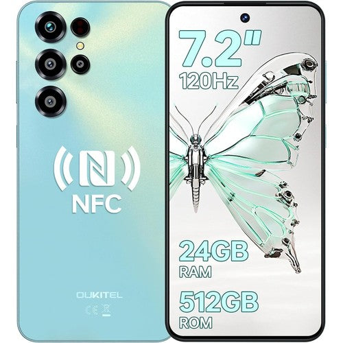 Oukitel C68 Smartphone 7.2in 120Hz 24GB 512GB 6000mAh 8MP NFC GPS Fingerprint