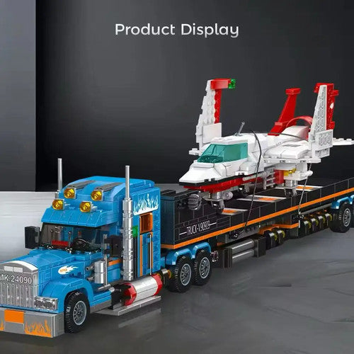 Mould King 24090 Aircraft Transport Truck Model Building Blocks Fun Kids Gift