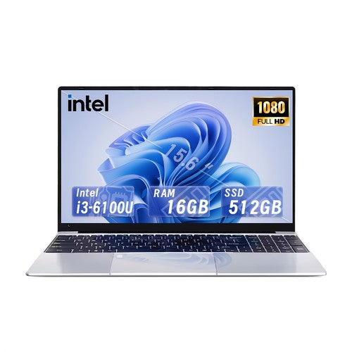 Intel Core i3-6100U Laptop 15.6" FHD IPS 16GB Fingerprint Backlit Linux UK