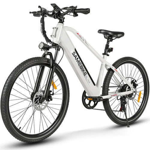 SAMEBIKE RS-A01 Electric Bike 250W 36V 15Ah 26" City Commuter E-Bike 90km UK - White