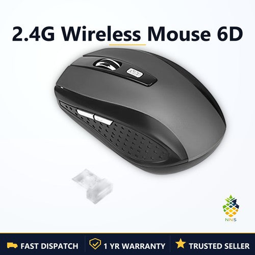 NNS 2.4G Wireless Gaming Mouse Plug & Play PC UK