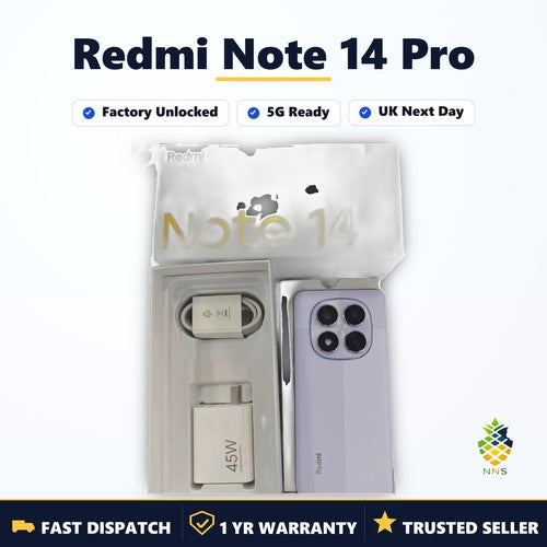 Xiaomi Redmi Note 14 Pro 5G Smartphone 256GB Purple Unlocked UK