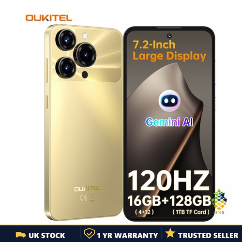 OUKITEL C69 SE Smartphone 7.2" 120Hz 64MP 16GB+128GB 6000mAh Android 15 4G