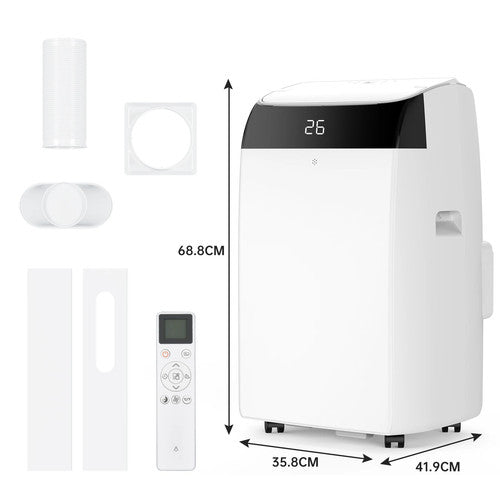 HiMISS Portable Air Conditioner 12000BTU 4in1 Cooling Dehumidifier Fan AC UK