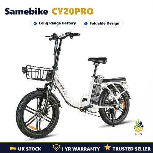 SAMEBIKE CY20PRO 26inch Folding E Bike 36V 15.6Ah Long Range City Cruiser UK